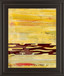 Tire Mark I By Natalie Avondet - Framed Print Wall Art - Yellow