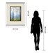 Tranquil River By Striffolino R. Mirrored Frame - Light Blue