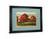 Tress In Motion By Alison Pearce - Framed Print Wall Art - Light Blue