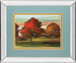 Tress In Motion By Alison Pearce - Mirror Framed Print Wall Art - Light Blue
