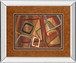 Twenty Tuesday I By Jeni Lee - Mirror Framed Print Wall Art - Light Brown