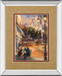Twilight Time In Paris By Marilyn Hageman - Mirror Framed Print Wall Art - Light Brown