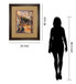 Twilight Time In Paris By Marilyn Hageman - Framed Print Wall Art - Light Brown