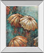 Umbrellas By Heath - Mirror Framed Print Wall Art - Blue