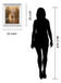 Walk In The Park I By T.C. Chiu - Mirror Framed Print Wall Art - Dark Brown