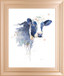 Watercolor Cow By Patricia Pinto - Framed Print Wall Art - White