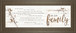 We Are Family By Marla Rae - Framed Print Wall Art - Beige