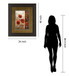 Wild Poppies Il By Conrad Knutsen - Framed Print Wall Art - Light Brown