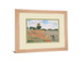 Wild Poppies, Near Argenteuil By Claude Monet - Framed Print Wall Art - Beige