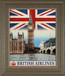 Vintage Travel London By The Portmanteau Collection - Framed Print Wall Art - Red