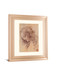 Testa Di Donna Di Profilo By Leonardo Da Vinci - Framed Print Wall Art - Light Brown