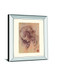 Testa Di Donna Di Profilo By Leonardo Da Vinci - Mirror Framed Print Wall Art - Beige