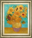 Still Life Vase With Twelve Sunflowers, January 1889 By Vincent Van Gogh - Framed Print Wall Art - Gold