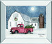 Wintry Weather By Billy Jacobs - Mirror Framed Print Wall Art - Dark Gray