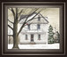 Winter Porch By Billy Jacobs - Framed Print Wall Art - Gray
