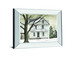 Winter Porch By Billy Jacobs - Mirror Framed Print Wall Art - Pearl Silver