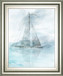 Sailing Boat II By Ken Roko - Framed Print Wall Art - Pearl Silver