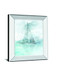 Sailing Boat II By Ken Roko - Mirror Framed Print Wall Art - Light Blue
