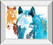 It's Cool To Be By Marvin Pelkey - Mirror Framed Print Wall Art - Light Blue