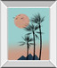 Passion In The Tropics I By Hal Halli - Mirror Framed Print Wall Art - Light Blue