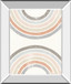 Over The Rainbow I By Moira Hershey - Mirror Framed Print Wall Art - Beige