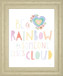Lets Chase Rainbows II By Jenaya Jackson - Framed Print Wall Art - White