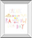 Dream Big Little One By Ann Kelle - Mirror Framed Print Wall Art - White