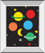 Outer Space By Ann Kelle - Mirror Framed Print Wall Art - Black