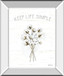 Farmhouse Cotton IV By Beth Grove - Mirror Framed Print Wall Art - White