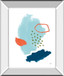 Eternal Optimist II By Moira Hershey - Mirror Framed Print Wall Art - Light Blue