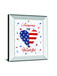America The Beautiful II By Farida Zaman - Mirror Framed Print Wall Art - White