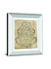 Letter Crest I Vintage V2 By Wild Apple Portfolio - Mirror Framed Print Wall Art - Beige