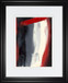 34x40 Red Streak II By Sharon Gordon - Dark Gray