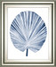 22x26 Indigo Tropical Leaves IV By Megan Meagher - Blue
