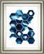 22x26 Stormy Geometry II By Grace Popp - Blue