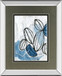 Blue Lanterns I By June Erica Vess, Mirrored Frame - Light Blue