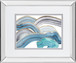 Cloudy Day I By Melissa Wang, Mirrored Frame - Light Blue