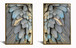 Hand Painted Textured Canvas in Frame - Pearl Silver