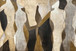 84x56 Hand Painted Textured Canvas - Beige