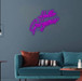 Neon Hello Gorgeous - Purple