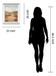 Mirrored Frame Hilltown Landscape I By Rosie Abrahams - Light Brown