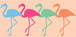 Flamingo Dance By Erica Christopher (Framed) - Pink