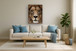 Majestic Gaze - 36" x 48" Framed Wall Art - Dark Brown