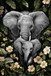 Gentle Giants Haven - 32" x 48" Framed Wall Art - Dark Gray