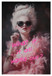 Dreamy Pink Glamour - 24" x 36" Framed Wall Art - Pink