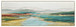 Sunlit Aqua Pass - 20" x 60" Framed Wall Art - Beige