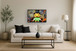Neon Fortune Fowl - 25" x 37" Framed Wall Art - Black