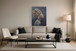 Gilded Profile Grace - 30" x 40" Framed Wall Art - Black