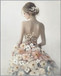 Say Yes to the Dress - Hand-painted Canvas in Frame - Gray
