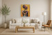 Sunlit Elegance - 30" x 40" Framed Wall Art - Orange